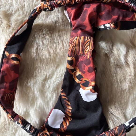 Inamorata Neptune Bottom in Burgundy Leopard Link, XS - Picture 5 of 5